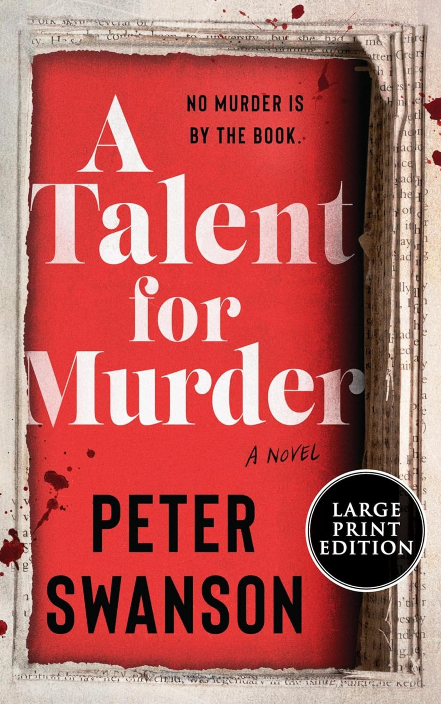A Talent for Murder Crime Thriller Mystery Books